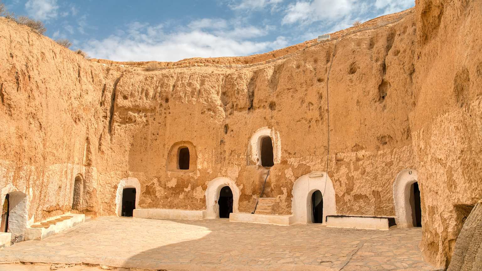 Habitations troglodytes de Matmata, Tunisie